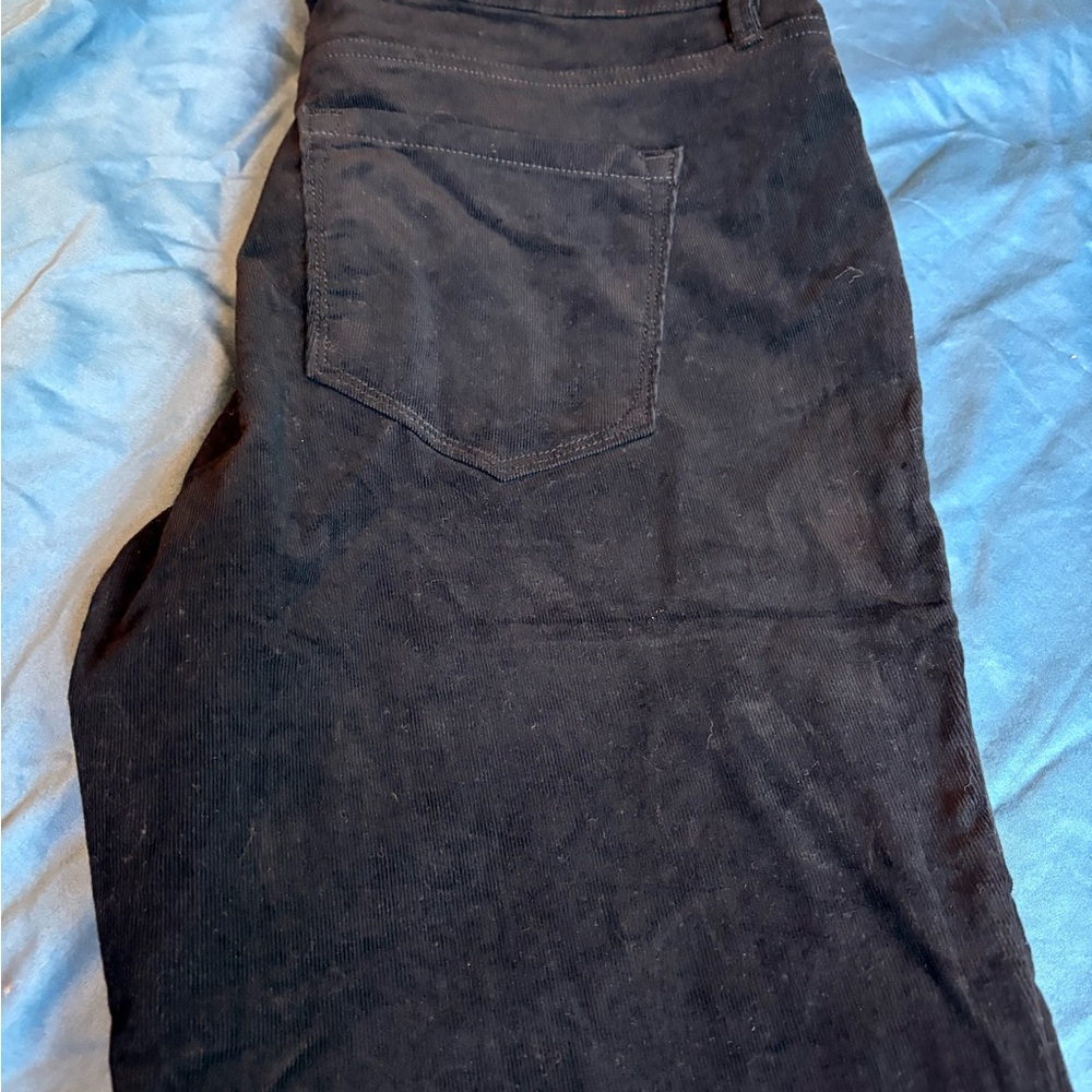 LOFT Black Straight Leg cord Jeans Timeless Style